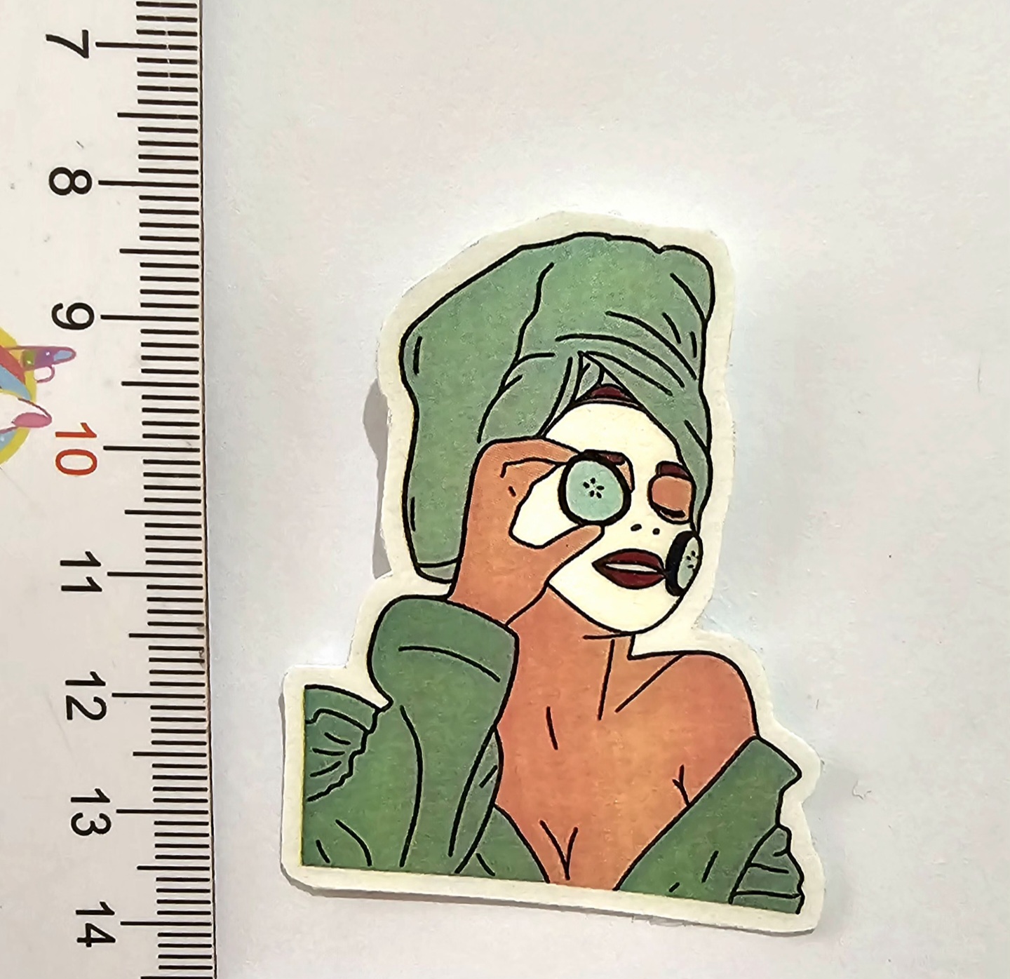 استیکر ضدآب طرح روتین پوستی از مجموعه استیکرهای برنامه روزانه