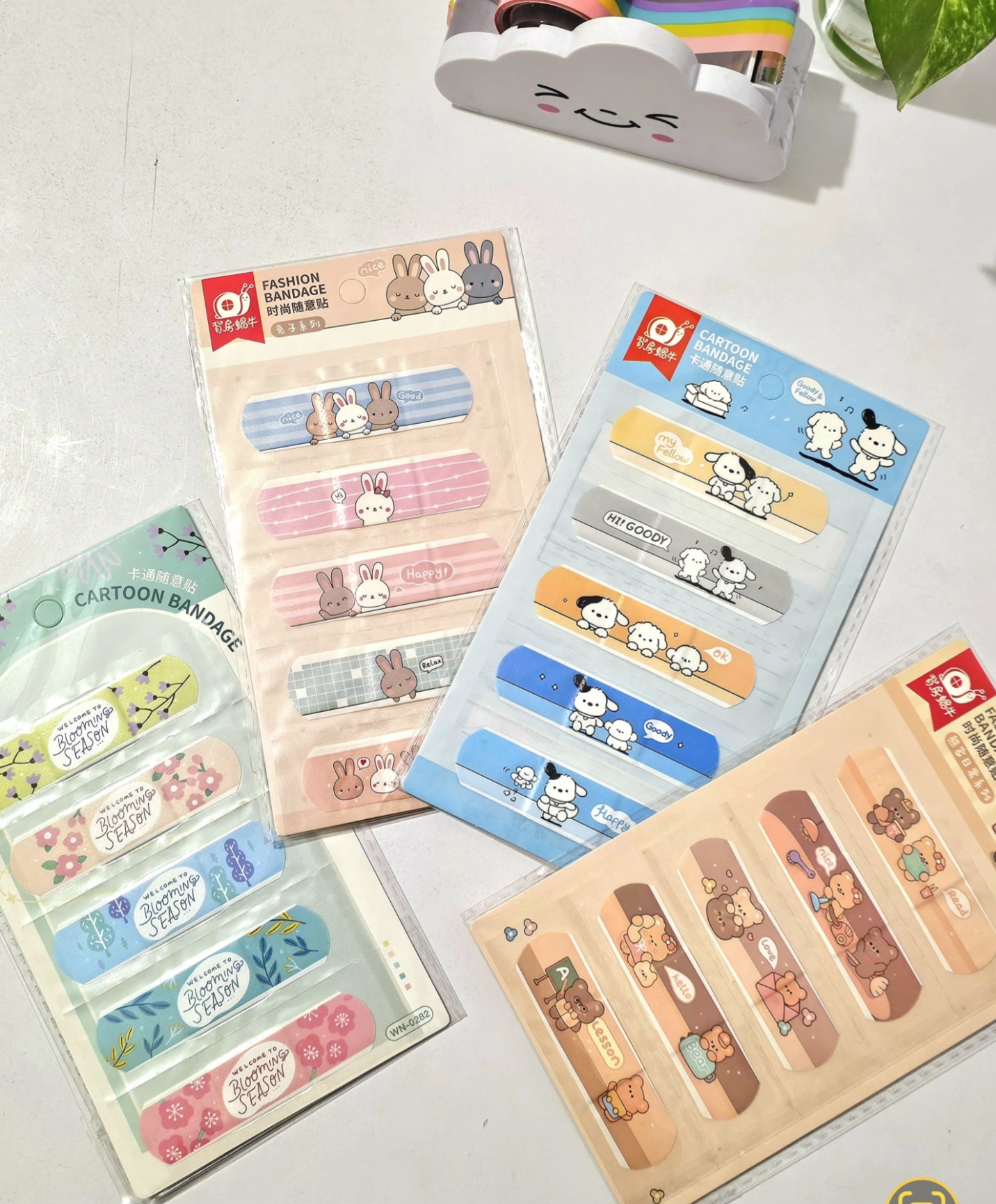 پک ۴ بسته ای چسب زخم فانتزی (پک شماره۳)