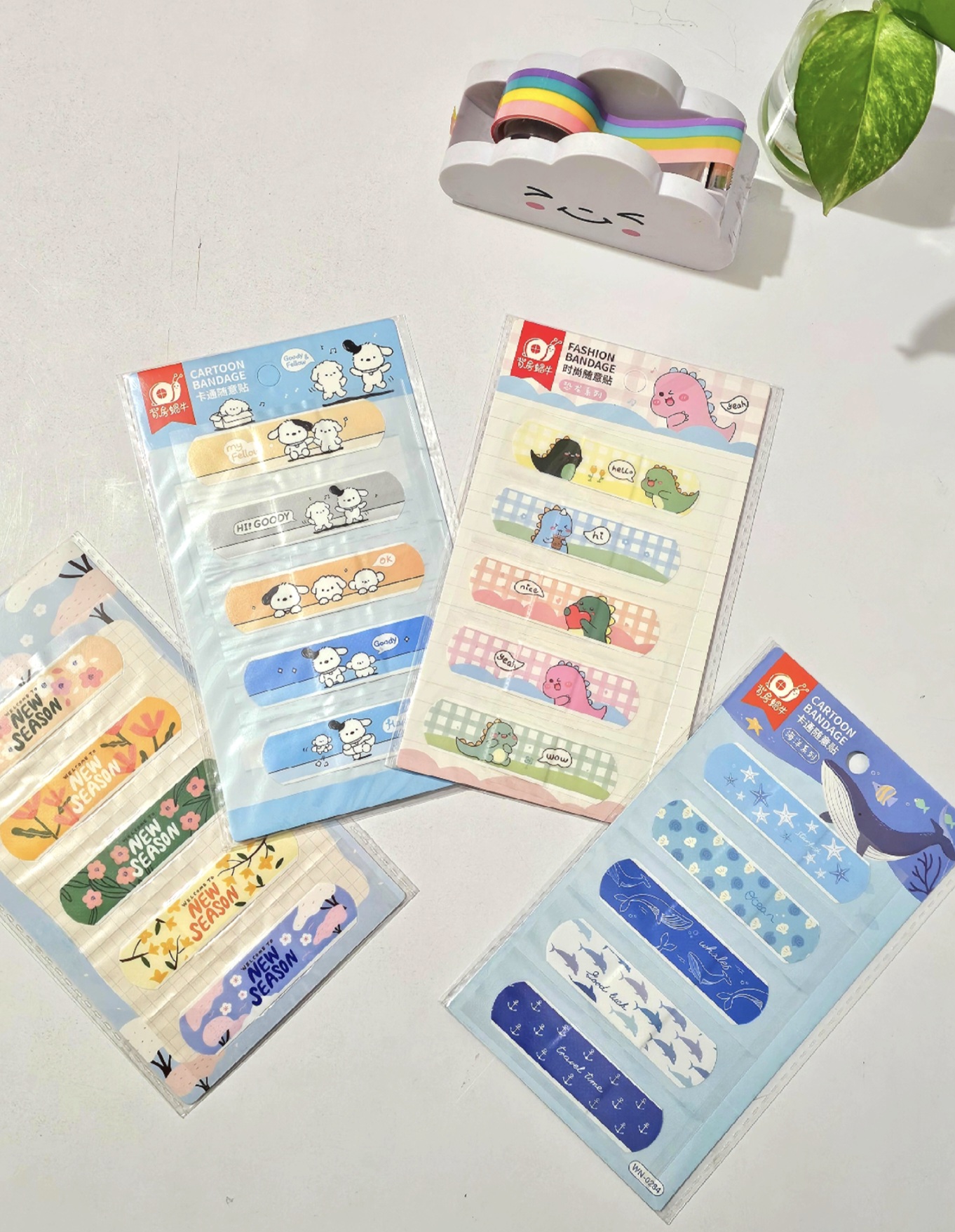 پک ۴ بسته ای چسب زخم فانتزی (پک شماره ۲)