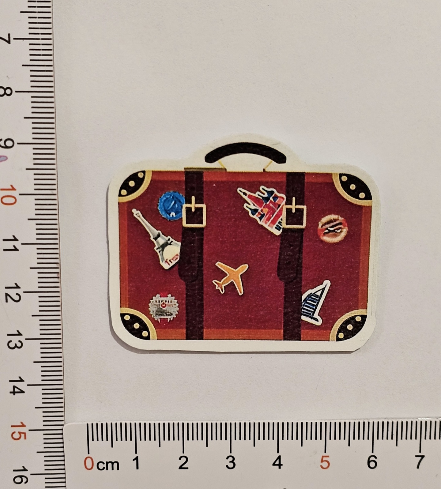 استیکر ضدآب طرح چمدان از مجموعه گردشگری