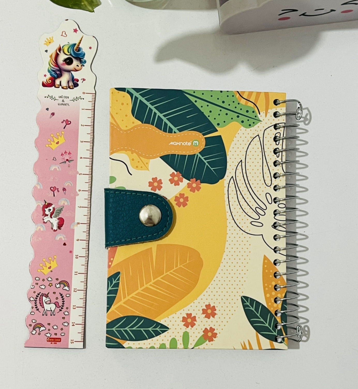 دفترچه یادداشت ۱۰۰برگ جلد سخت دکمه دار