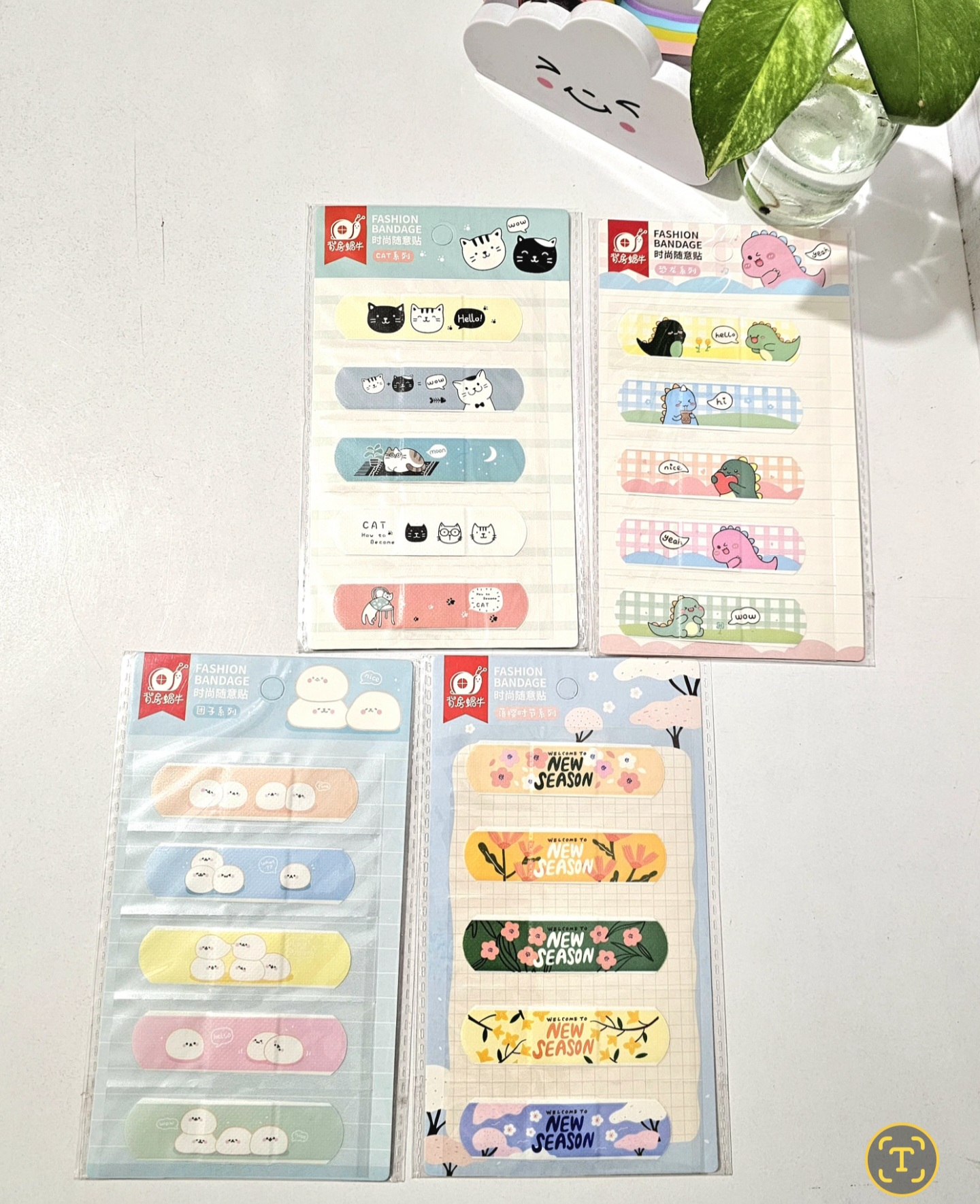 پک ۴ بسته ای چسب زخم فانتزی (پک شماره ۹)