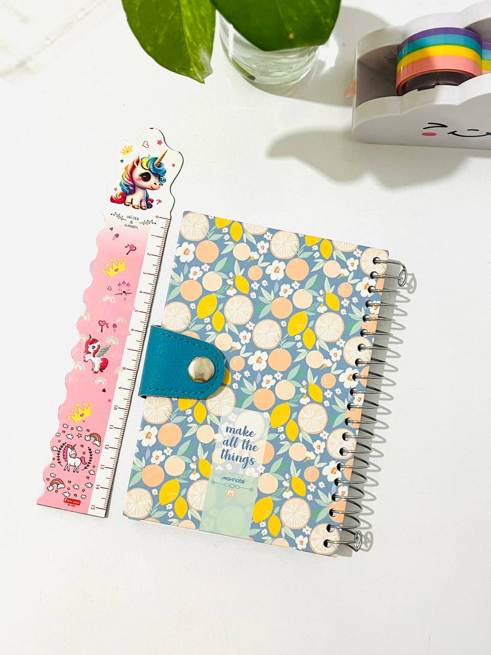 دفترچه یادداشت ۱۰۰برگ جلد سخت دکمه دار