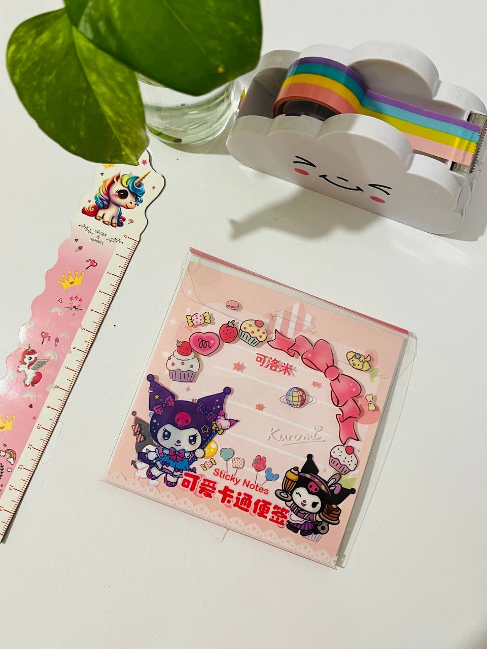 نوت پد (برگه یادداشت) جلد طلقی شفاف طرح کرومی