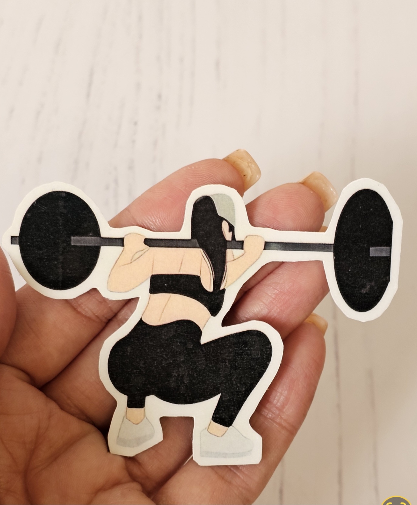 استیکر ضدآب دختر ورزشکار
